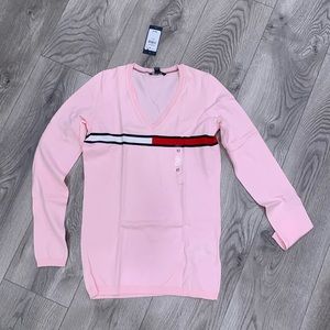 NWT💗🆕Tommy Hilfiger women sweater pink XS